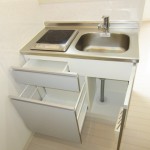 IHコンロでカウンタ付きです。(キッチン)